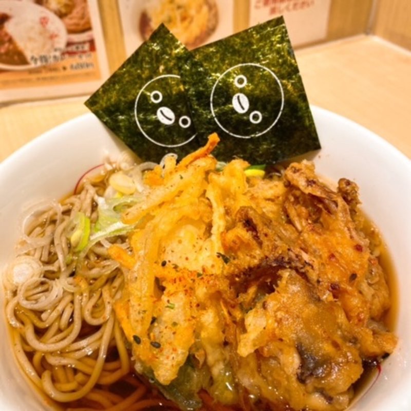 いかげそのかき揚げそば(いろり庵きらく 稲毛店)