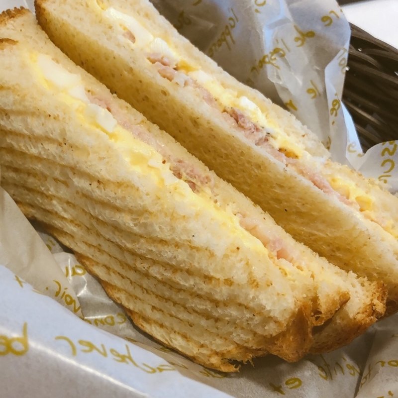 ハムタマゴセット（コーヒー付）(BECK'S COFFEE SHOP 四ッ谷店 （ベックスコーヒーショップ）)