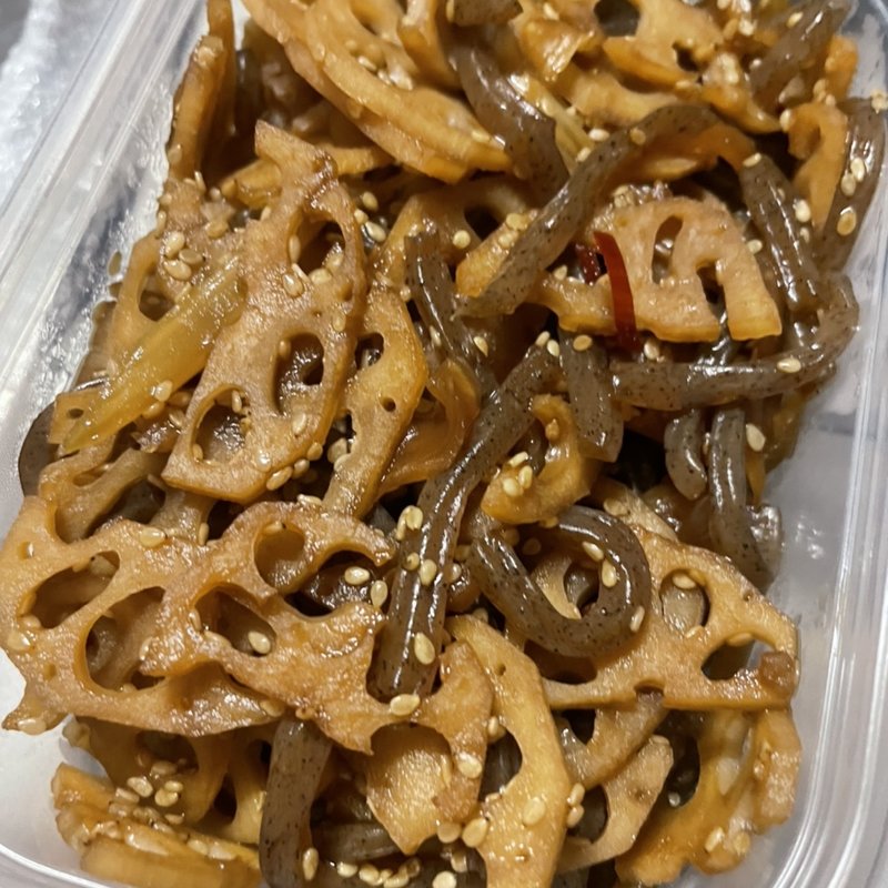 れんこんきんぴら(自宅)