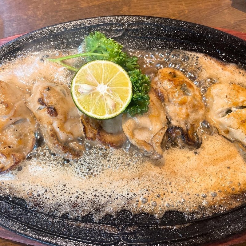 牡蠣のバター焼き(にんにく村)