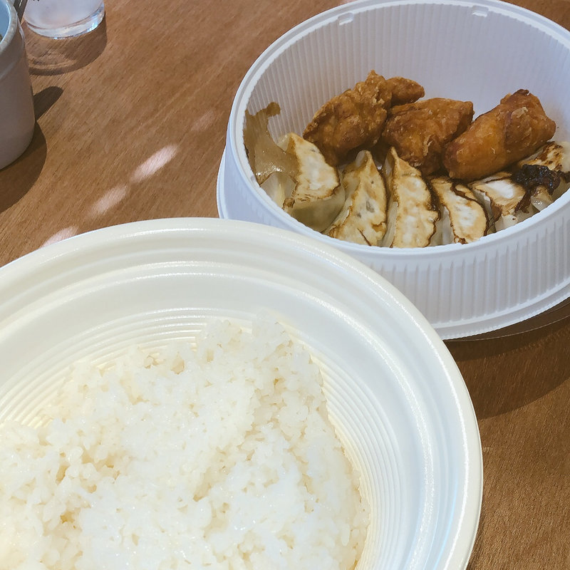 唐揚げ餃子弁当(日高屋 神保町店)