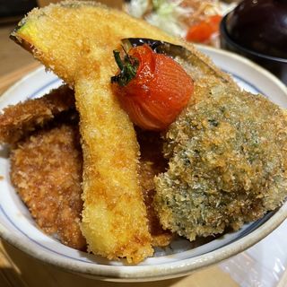 野菜ヒレかつ丼(新潟カツ丼　タレカツ 神保町すずらん通り店)