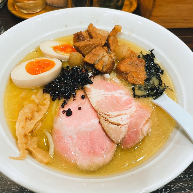 全部のせ雑炊セット(鶏白湯ラーメン専門店 鶏ふじ)