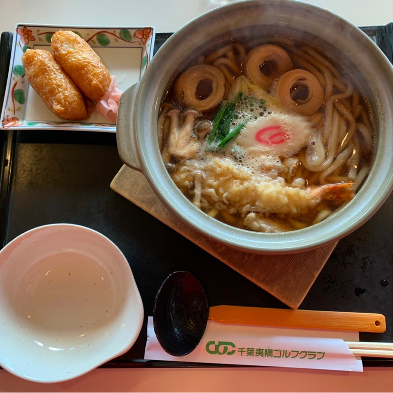 鍋焼きうどんセット(千葉夷隅ゴルフクラブ)