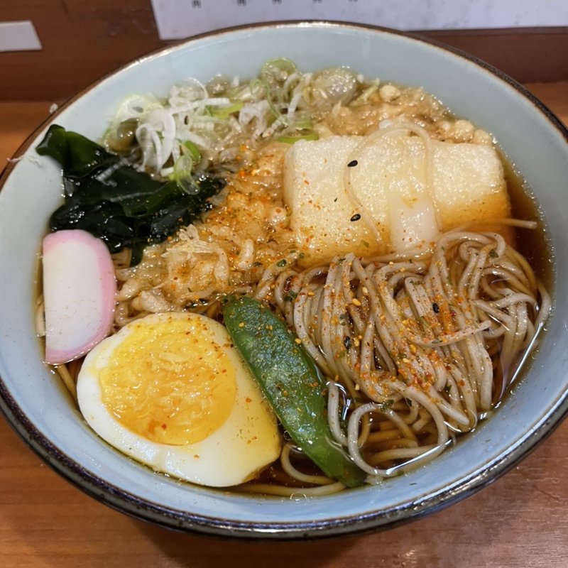 揚げもち力そば(そば うどん 元長)