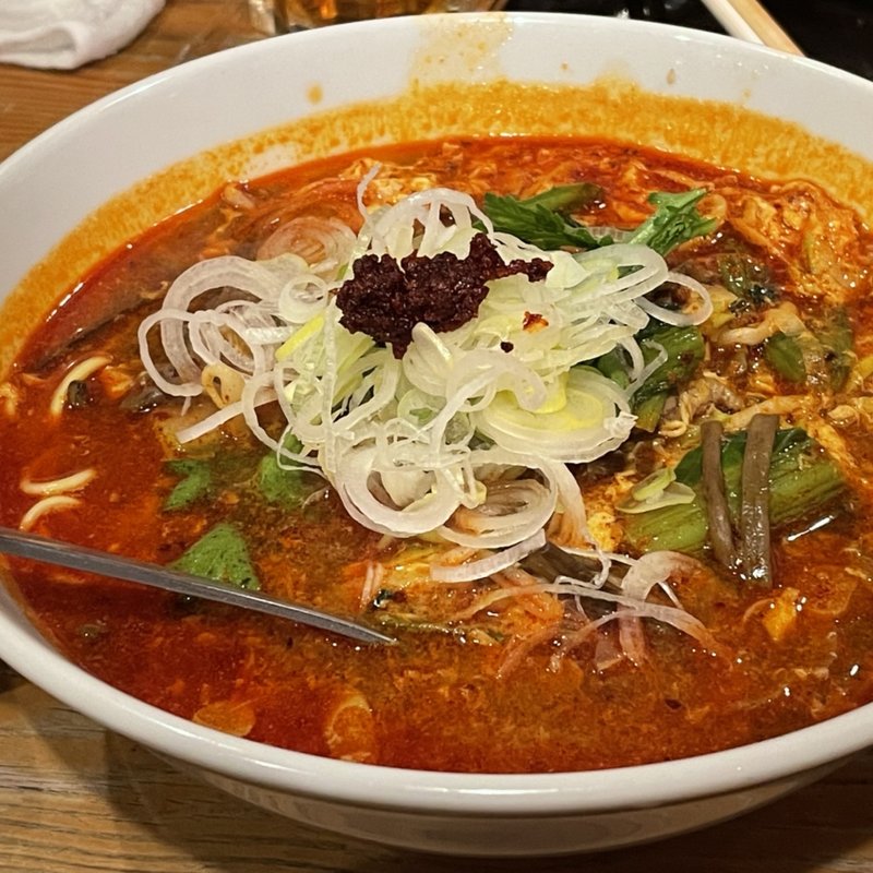 ユッケジャンラーメン　極辛(牛繁 東武練馬店)