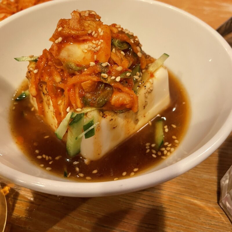 韓国風冷奴(牛繁 東武練馬店)