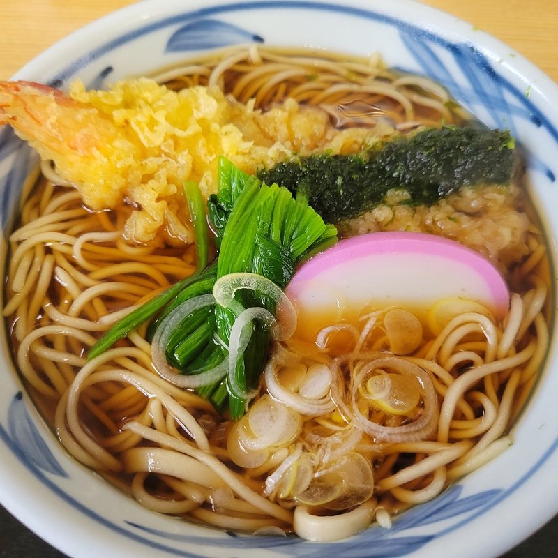 天ぷらそば(矢田部茶屋 （やたべちゃや）)