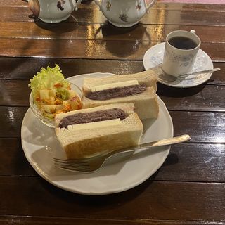 小倉バタートースト　コーヒーセット(カフェ トロワバグ)