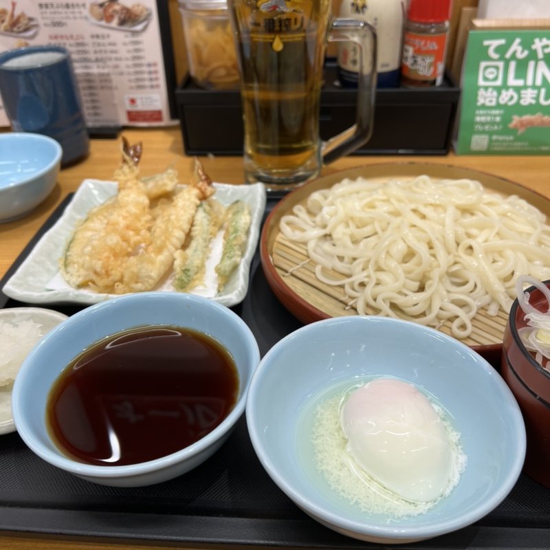 上天ぷらうどん(天丼てんや 恵比寿店)