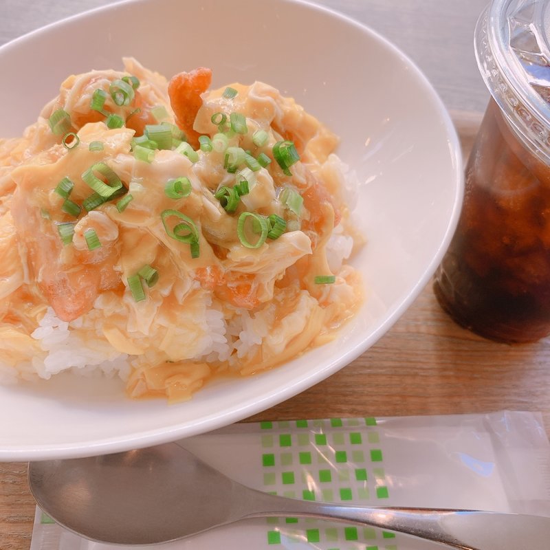 親子丼　ドリンクセット(PaperBackCafe)