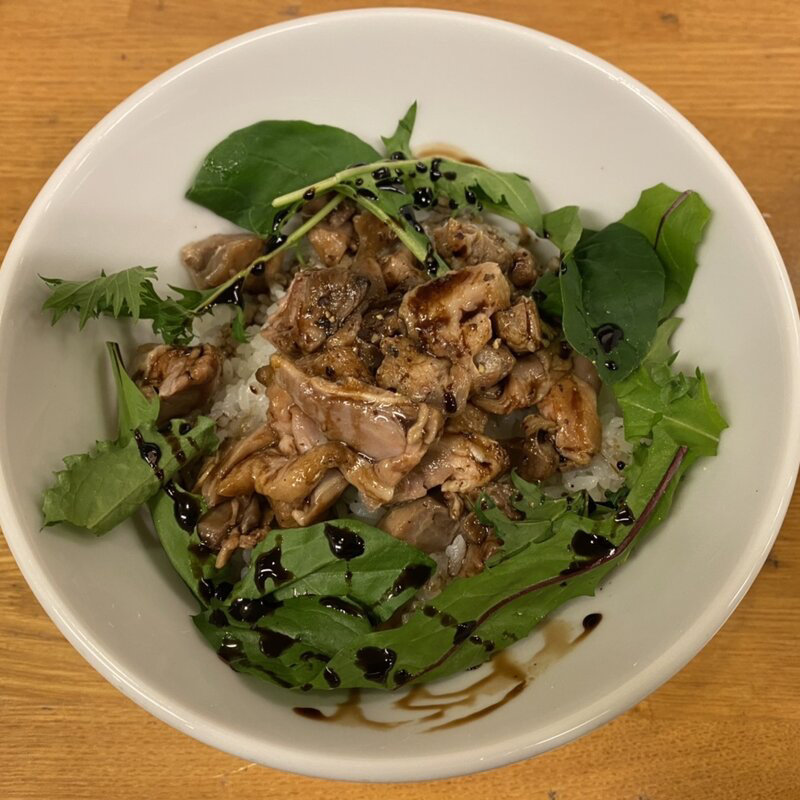 鴨丼(バルサミコソース)中(麺麓menroku)