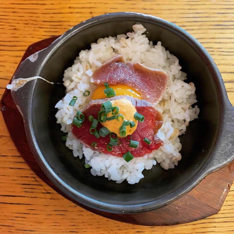 限定　スパイシーマグロリゾット(海老丸らーめん)