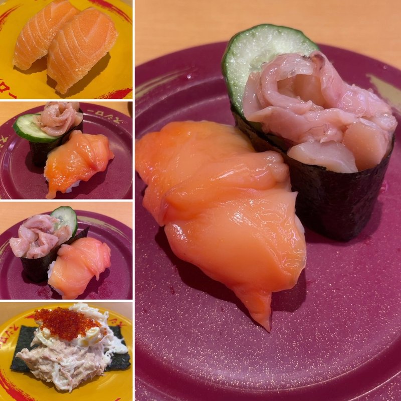 大赤貝食べ比べ(スシロー 八千代高津店)