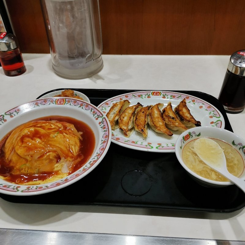 天津飯セット(餃子の王将 手稲前田店 )
