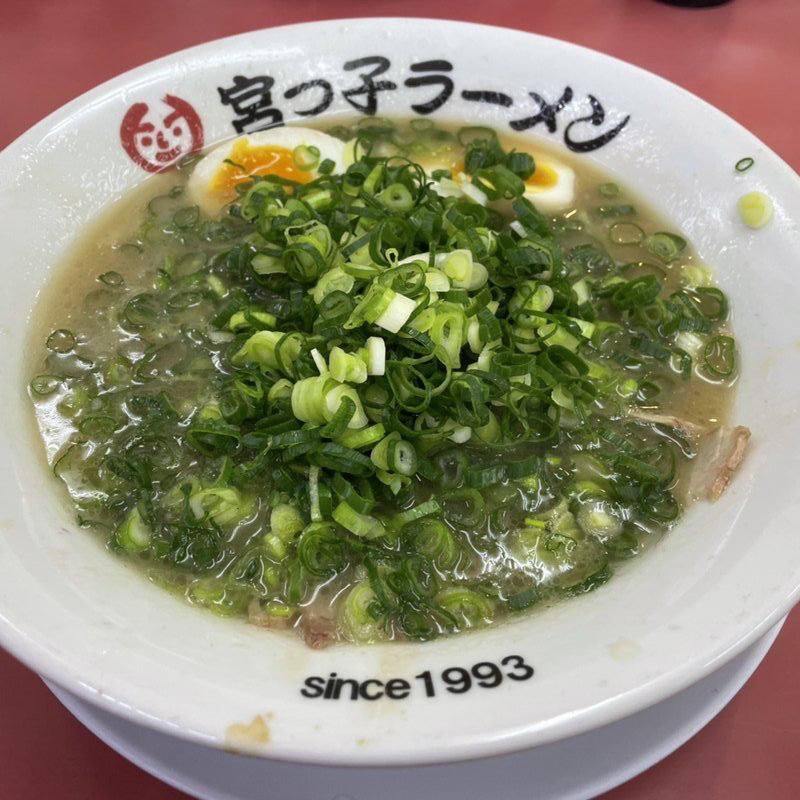 宮っ子ラーメン(新鮮ねぎ増し+半熟煮玉子)(宮っ子ラーメン 本店)