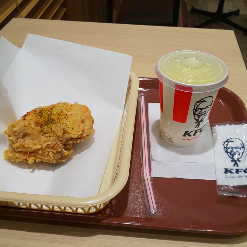 グリーンホットチキン・ドリンクセット(ケンタッキーフライドチキン 稲沢店)