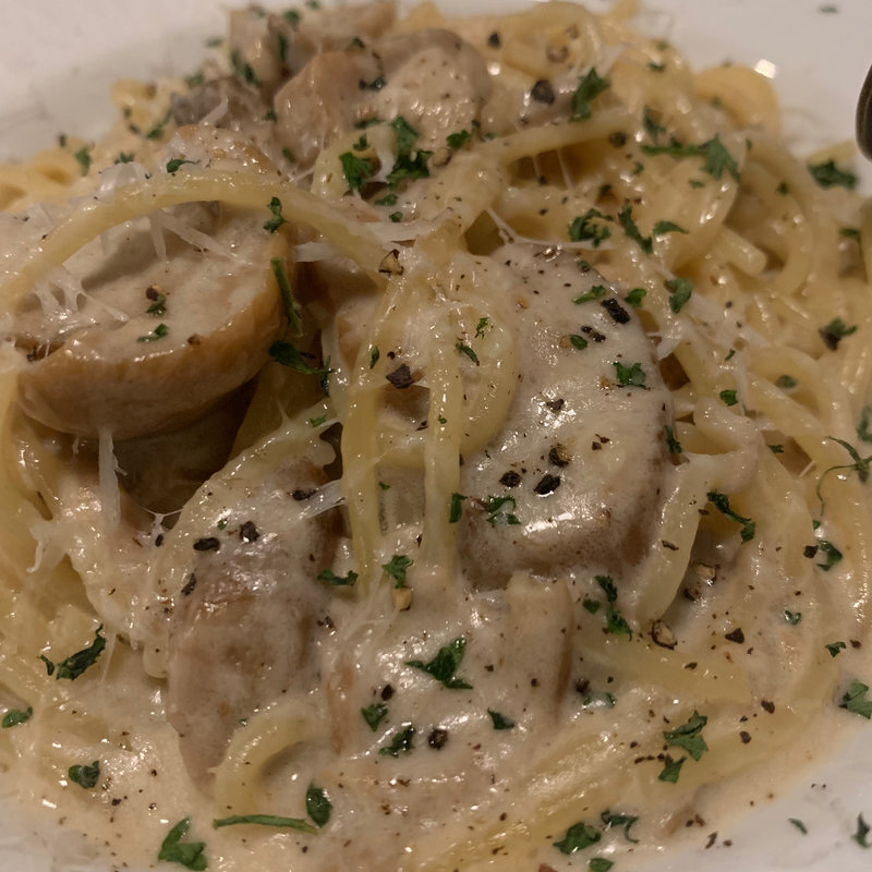 ポルチーニ茸のクリームパスタ(裏路地ひみつkitchen by Noza Caza)