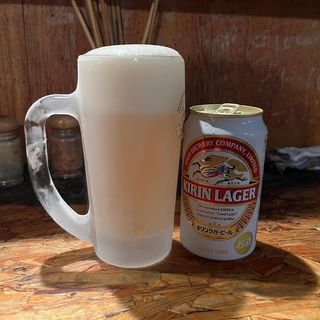 缶ビール(キリンラガー)(男そば 連獅子 )