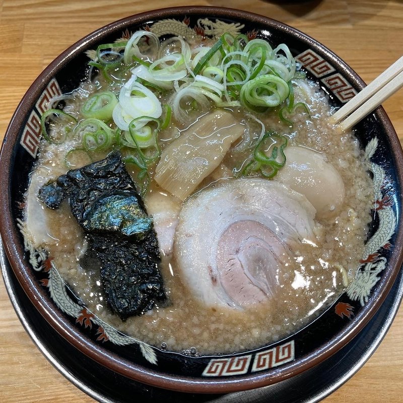 とん×しょうゆWスープラーメン　半熟煮玉子入り(宮崎とんこつラーメン 風来軒 大阪本店)