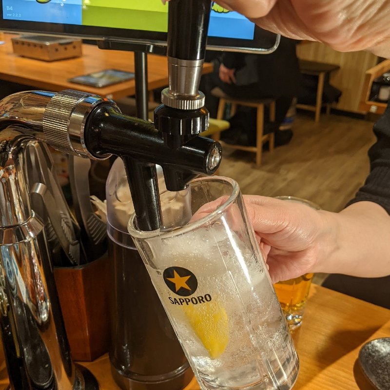 蛇口からレモンサワー(焼肉ホルモン たけ田 池袋店)