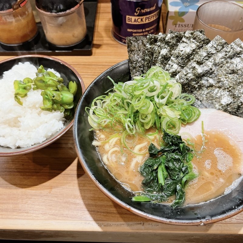 のり青ねぎラーメン(輝道家 （キドウヤ）)