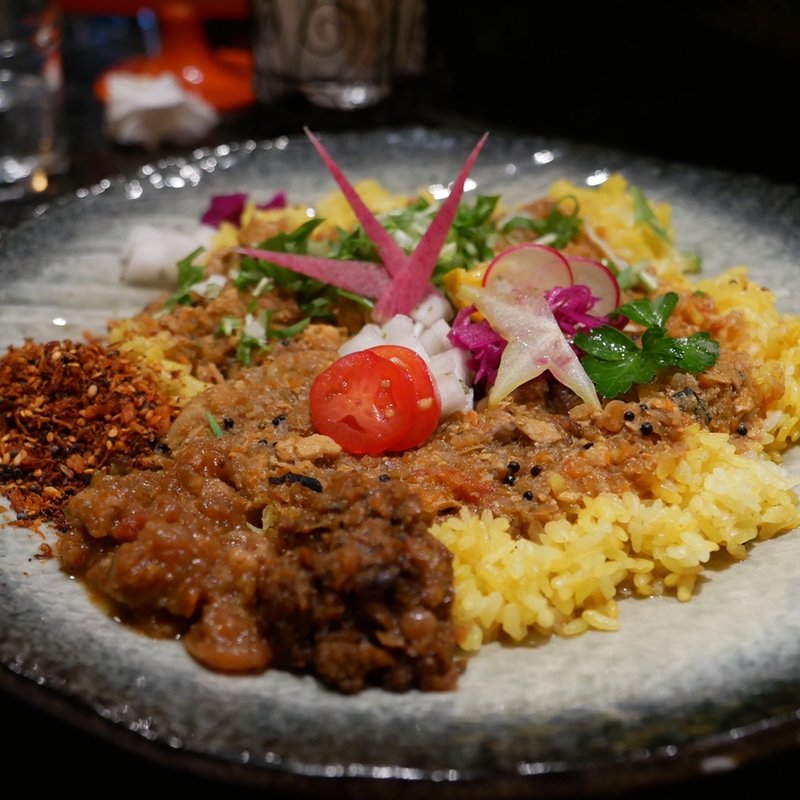 あん肝キーマと鉄皮、ほろほろチキン(シナジー （Synergy）)