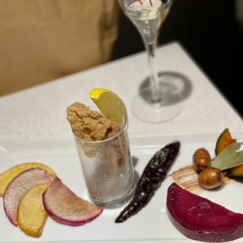 活フグのエモリナ粉フリット(俺のフレンチ・イタリアン AOYAMA )