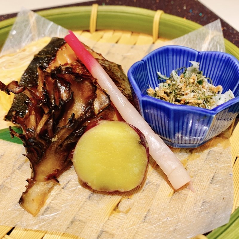 寒鰆の生姜焼き風　舞茸添えランチ(レストラン彩巴)