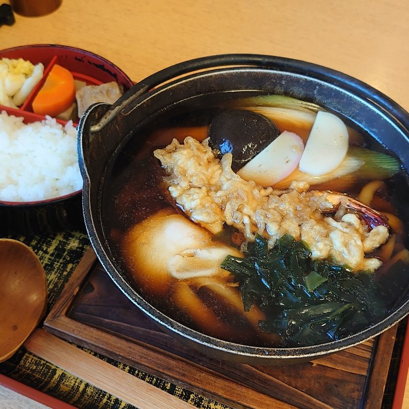なべ焼きうどん＋定食(いづみや 下妻店 )