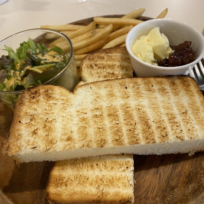 小豆トースト(淡路坂珈琲)