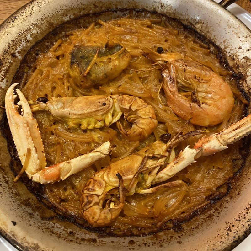 テナガエビのパエリア(エルチャテオ 銀座店)