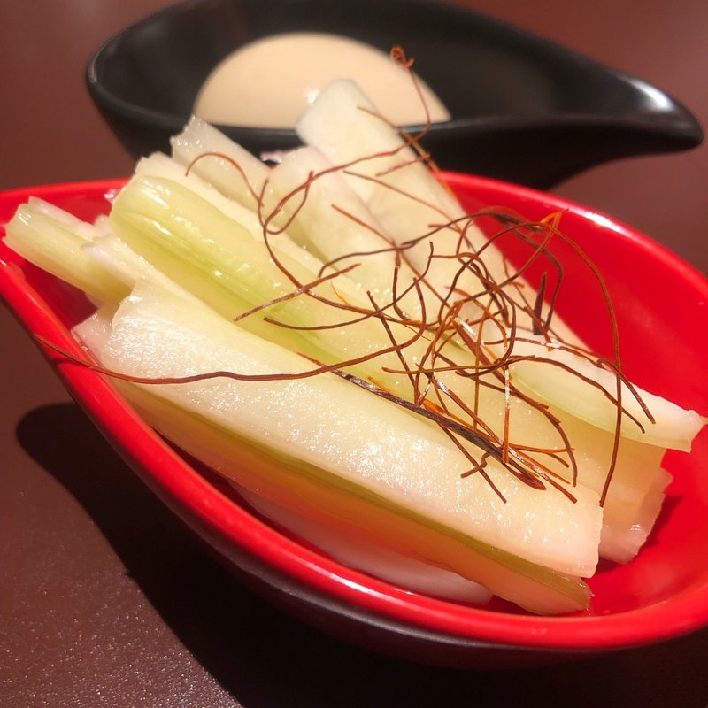 セロリの浅漬け(虎ノ門PAIRON)