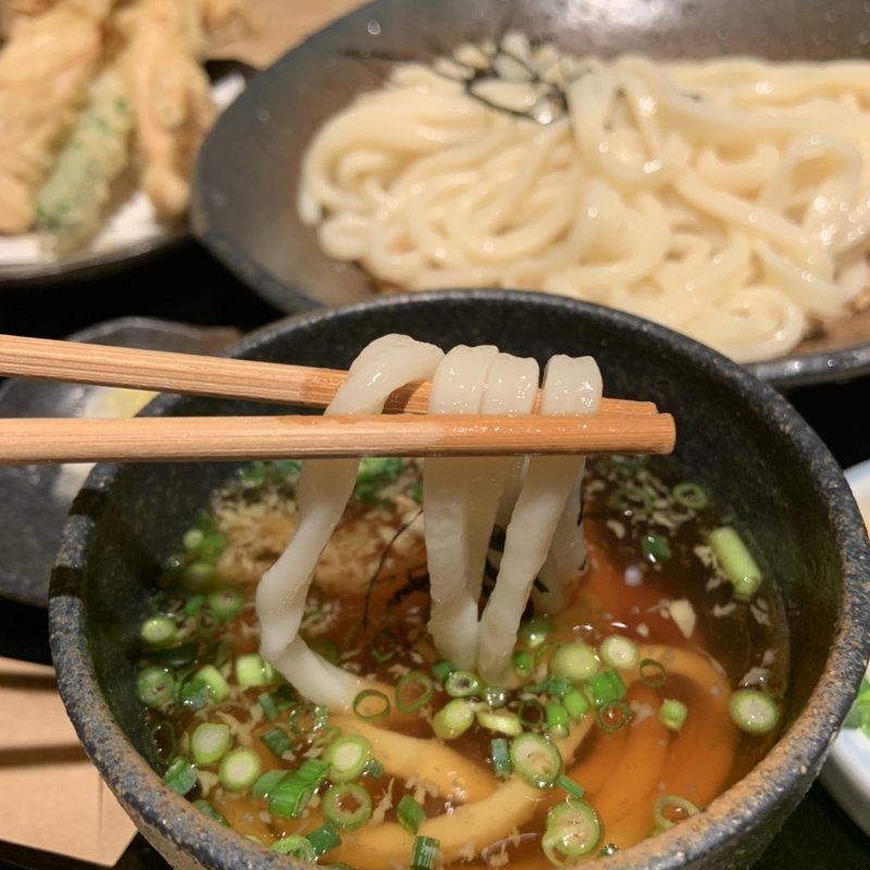 かしわ天ざる(讃岐饂飩 元喜)