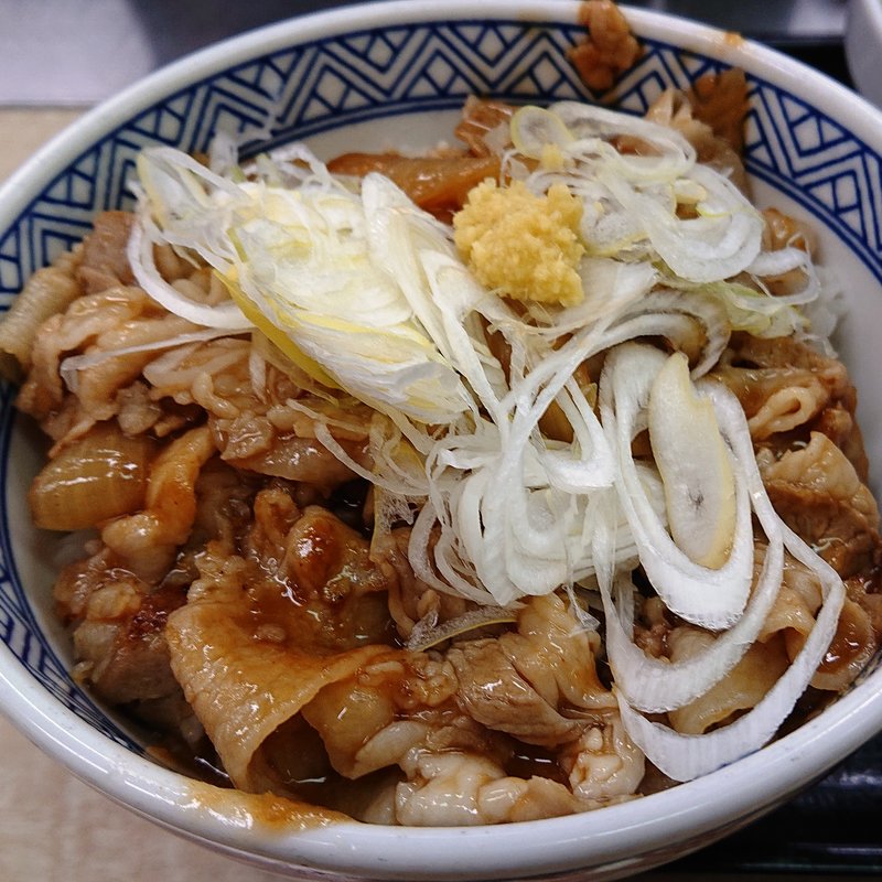 豚生姜焼き丼(並盛り)(吉野家 川崎西口店)