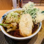 九条ねぎとかき揚げそば