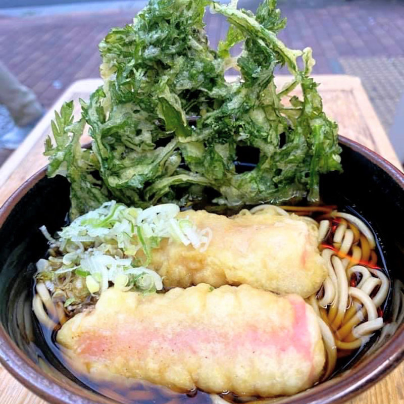 春菊天そば ソーセージ天トッピング(そばひろ )