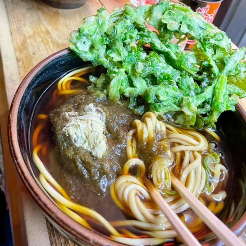 春菊天そば とろろ昆布トッピング(そばひろ )