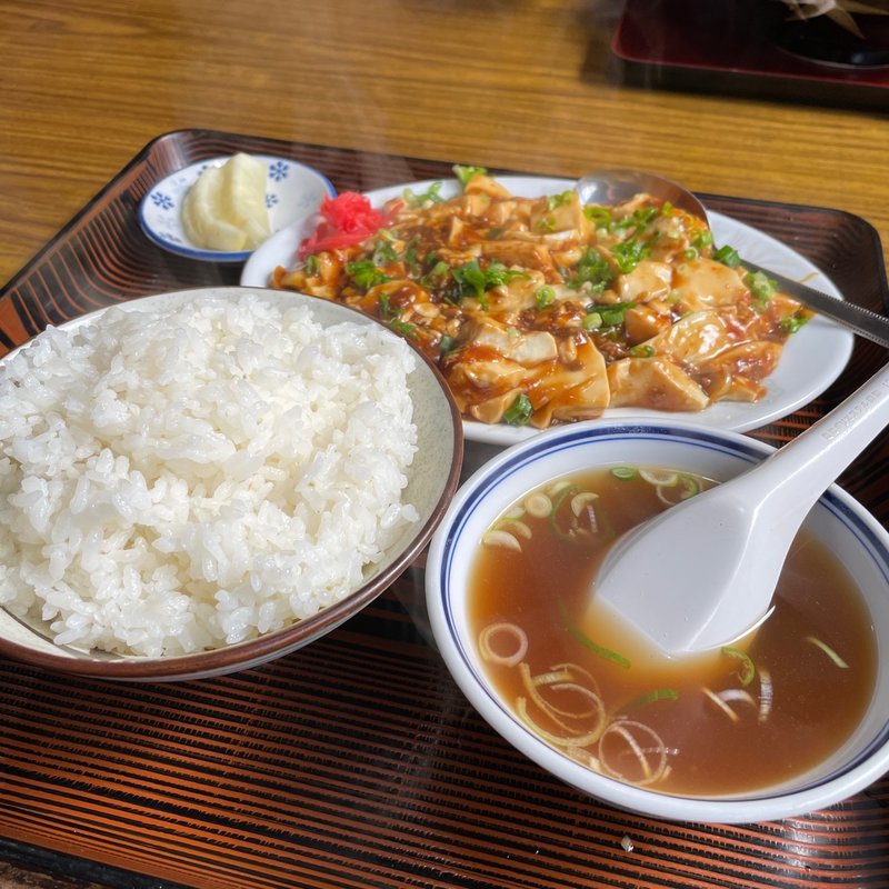麻婆豆腐定食(中華　龍食堂)