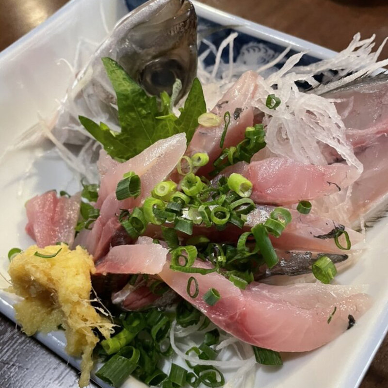 あじ刺身(鮪 やきとり須田)