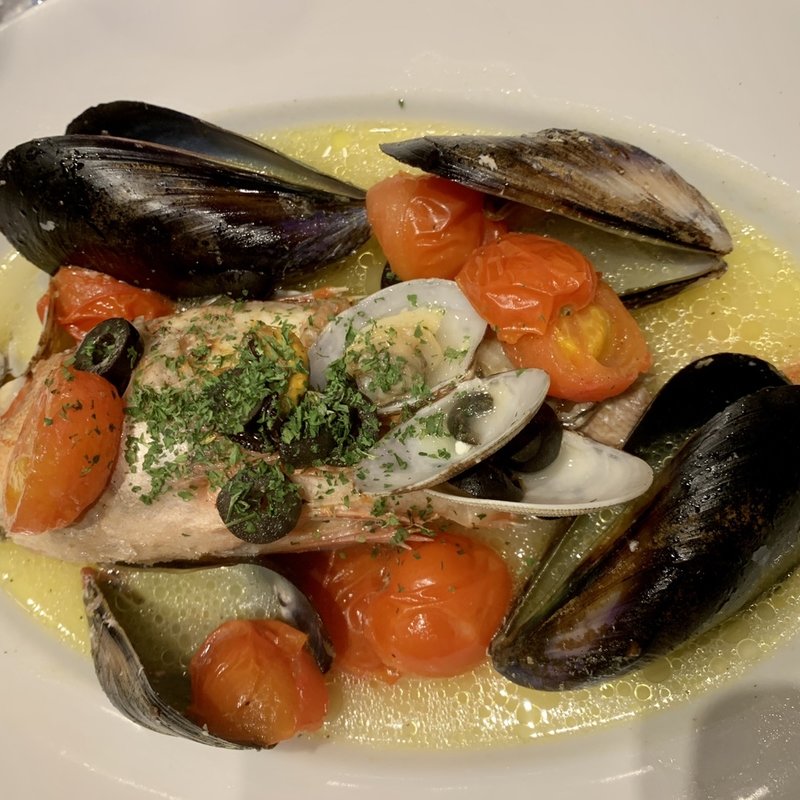 ユメカサゴのアクアパッツァ(ブラッスリー セント・ベルナルデュス)