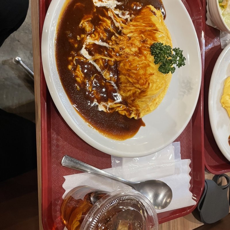 洋食屋さんのオムレツライス(nana's green tea 横浜赤レンガ倉庫店)