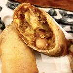 3種豆のカレー春巻き