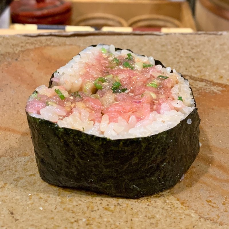 トロたく巻き(鮨まつ本)