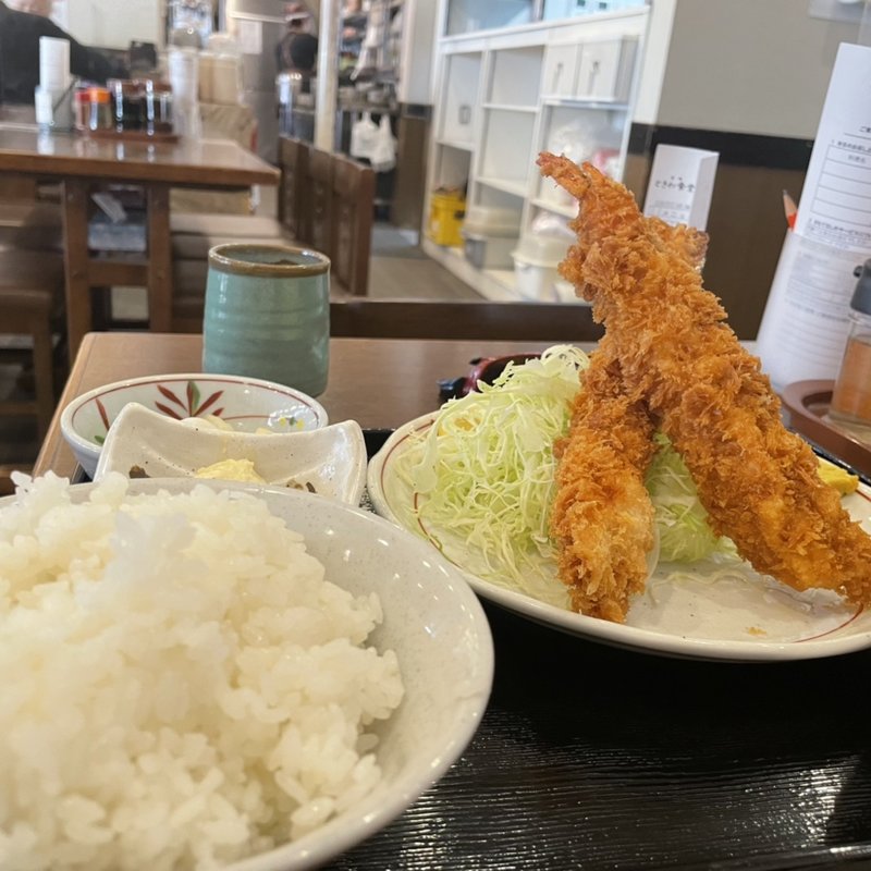 エビフライ定食(ときわ食堂)