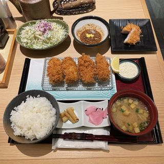 カキ堪能御膳(とんかつ新宿さぼてん 本店小田急エース南館店)