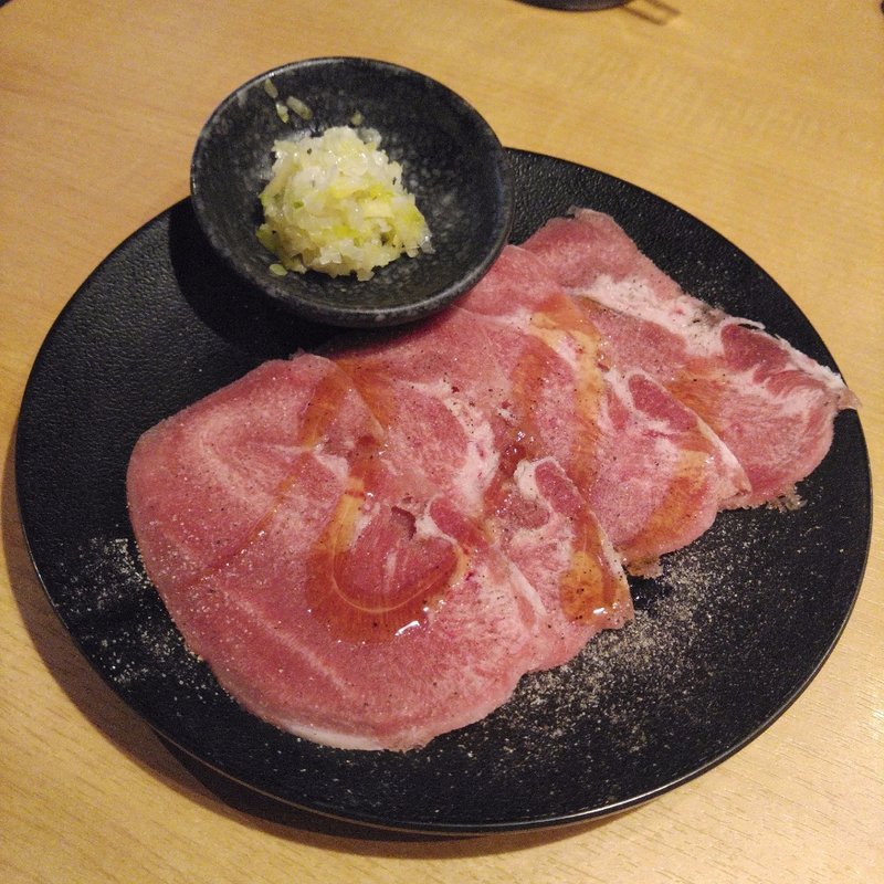 ネギ塩きんぐ塩タン(焼肉きんぐ 水沢店)