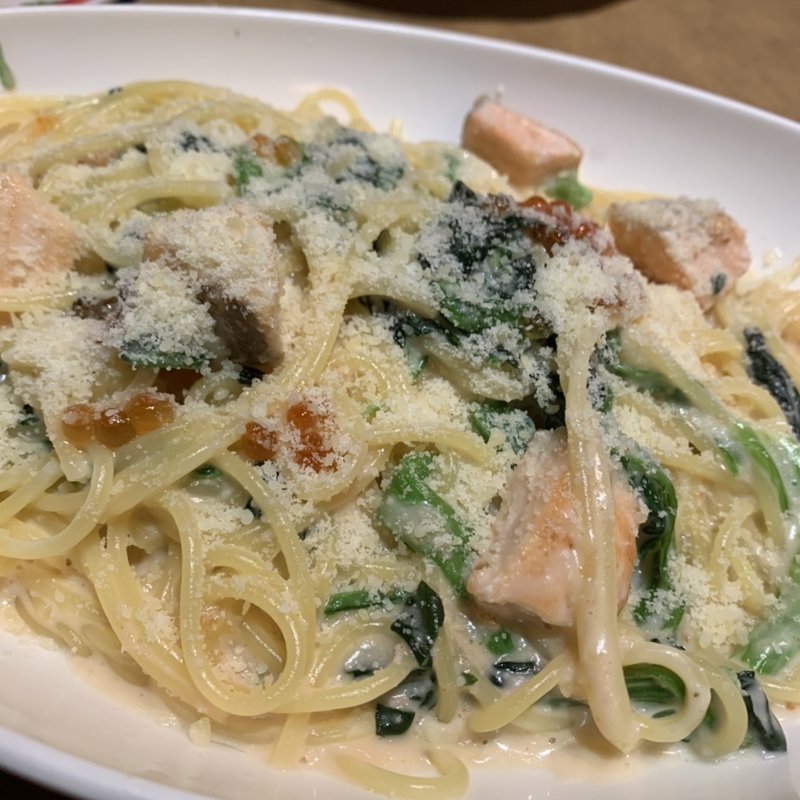 サーモンといくらの明太子クリーム(ジョリーパスタ 生駒店 )