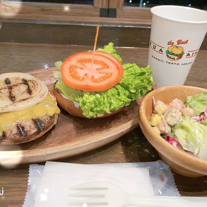 チーズバーガー(KUA`AINA AQUACITYお台場店)