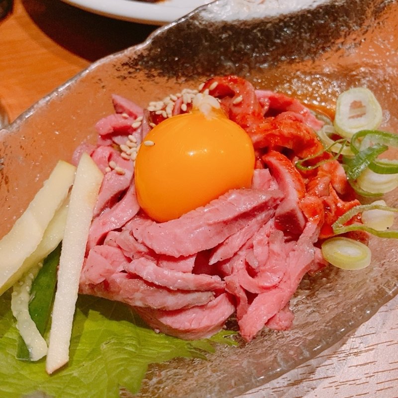 濃厚とろとろユッケ風(食辛房 広島白島店 （クイシンボウ）)